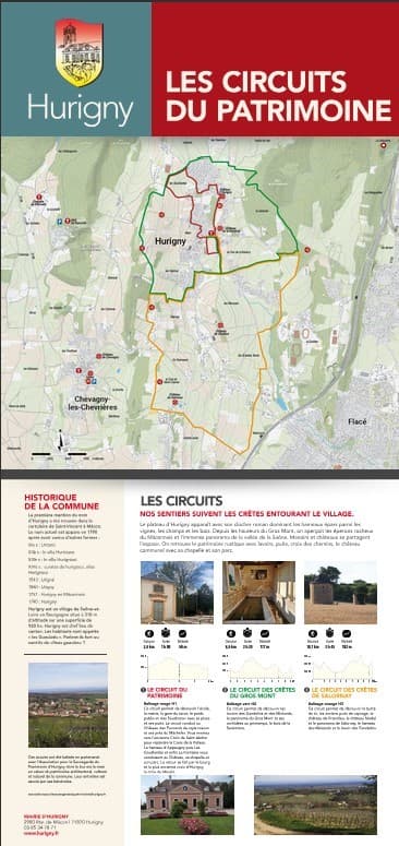 Randonnée à Hurigny (71870) : Les 3 circuits pédestres du Mâconnais