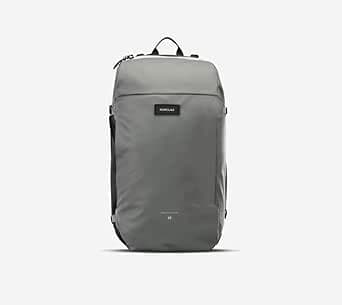 FORCLAZ Sac à dos de voyage 40L noir et kaki - Travel 500 Organizer - Organisation du contenu comme dans une valise pour y accéder rapidement - Léger et solide