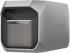 Batterie supplémentaire pour EcoFlow DELTA 3/Delta 3 Plus/Delta 3 1500, 1 024 Wh de capacité, alimentation de secours extensible pour camping, urgences domestiques, mobil-homes et camping-cars.