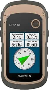 Garmin - eTrex 32x - GPS de randonnée avec cartographie TopoActive Europe préchargée avec Routes et sentiers routables - Compas électronique et altimètre barométrique - Vert