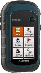 Garmin - eTrex 22x - GPS de randonnée avec cartographie TopoActive Europe préchargée avec Routes et sentiers routables - Compas électronique - Bleu