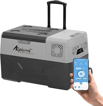 Alpicool CX30 30L Réfrigérateur de Voiture Portable congélateur et réfrigérateur, Glaciere Électrique à Compression pour Maison, dortoir, Camping