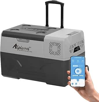 Alpicool CX30 30L Réfrigérateur de Voiture Portable congélateur et réfrigérateur, Glaciere Électrique à Compression pour Maison, dortoir, Camping