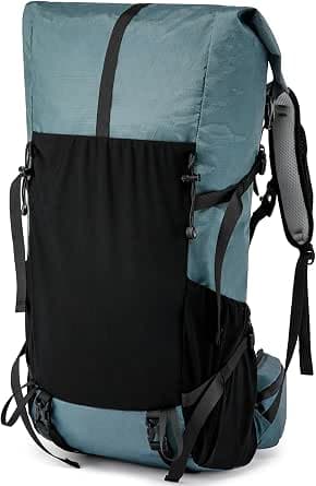 POWER KING 40L to 50L Hiking Backpack,Upgraded X-PAC Scratch-proof Lightweight Large Rucksack for Mens Women, Outdoor Camping Packsack, Fit for 15.6'' Laptop