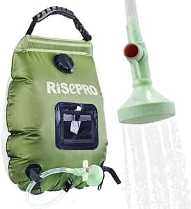 Sac de douche solaire 20 litres camping température 45°C randonnée escalade